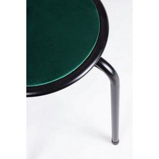 mutoni Tabouret de bureau Amal velours vert forêt  