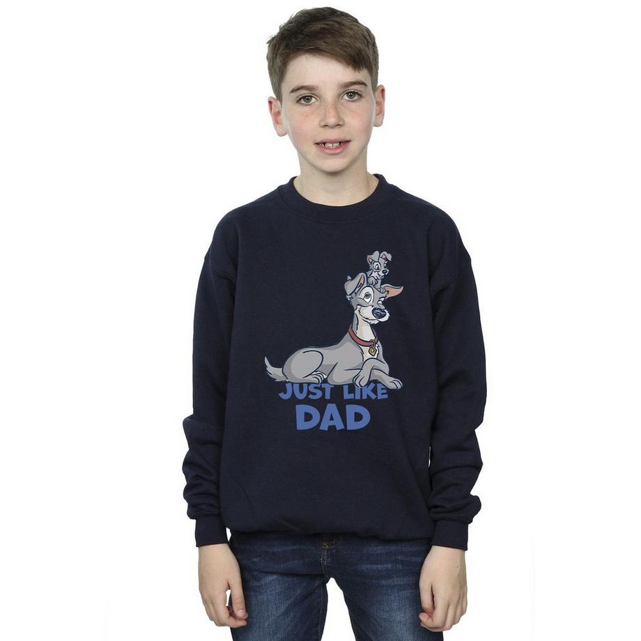 Disney  Lady And The Tramp Just Like Dad Sweatshirt 