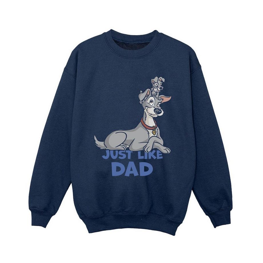 Disney  Lady And The Tramp Just Like Dad Sweatshirt 
