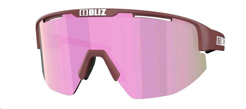 Bliz Matrix Small Matt Burgundy Brown Rose Multi Lunettes de Soleil  