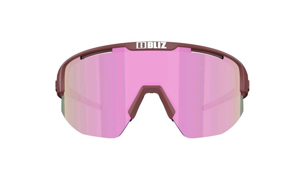 Bliz Matrix Small Matt Burgundy Brown Rose Multi Lunettes de Soleil  