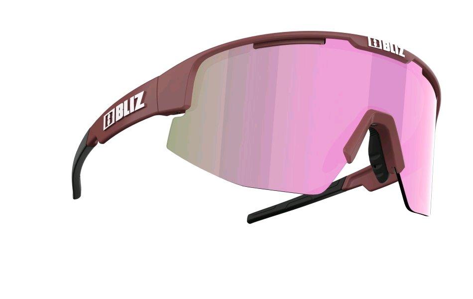 Bliz Matrix Small Matt Burgundy Brown Rose Multi Lunettes de Soleil  