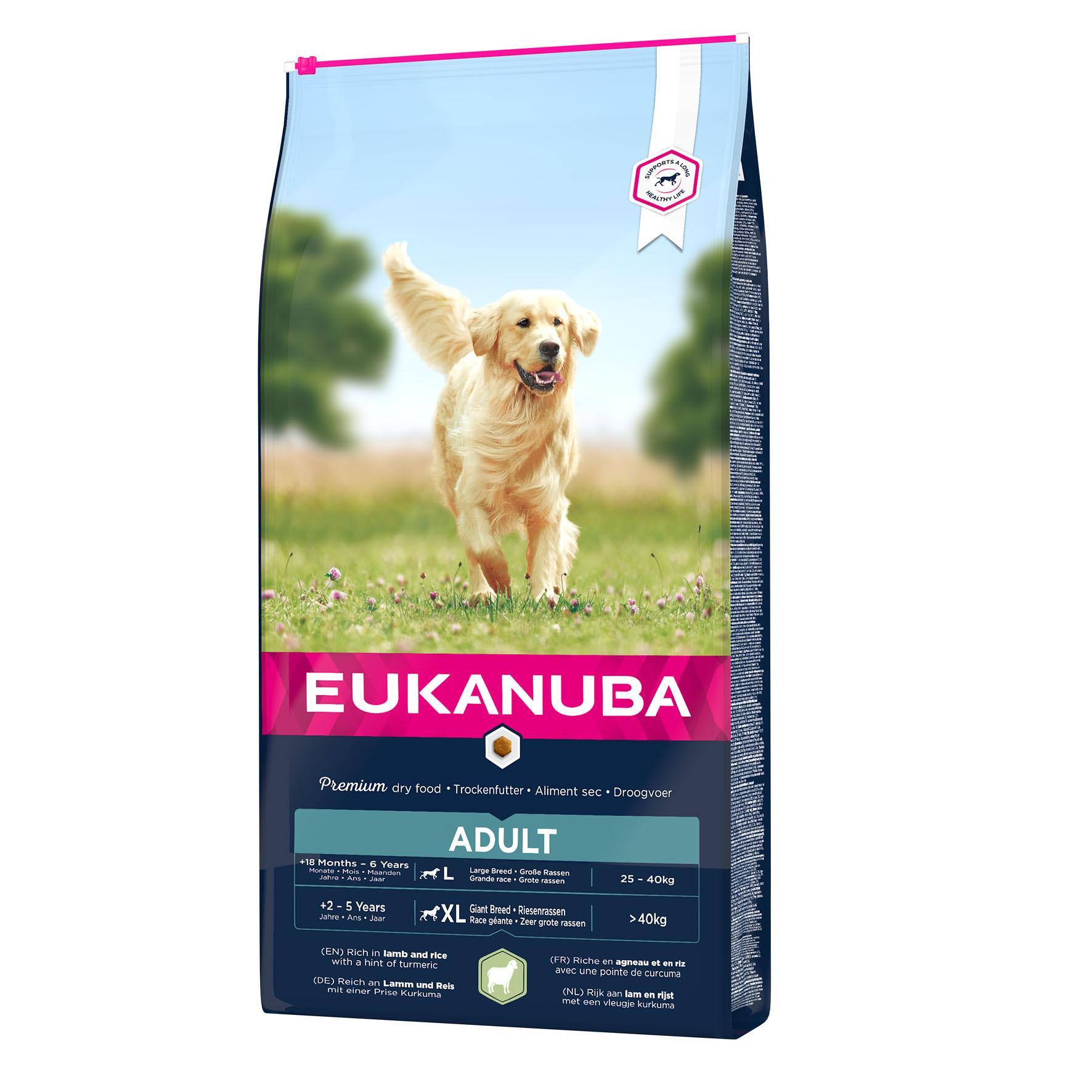 Eukanuba  Adult, Lamm & Reis, Large, 12kg 