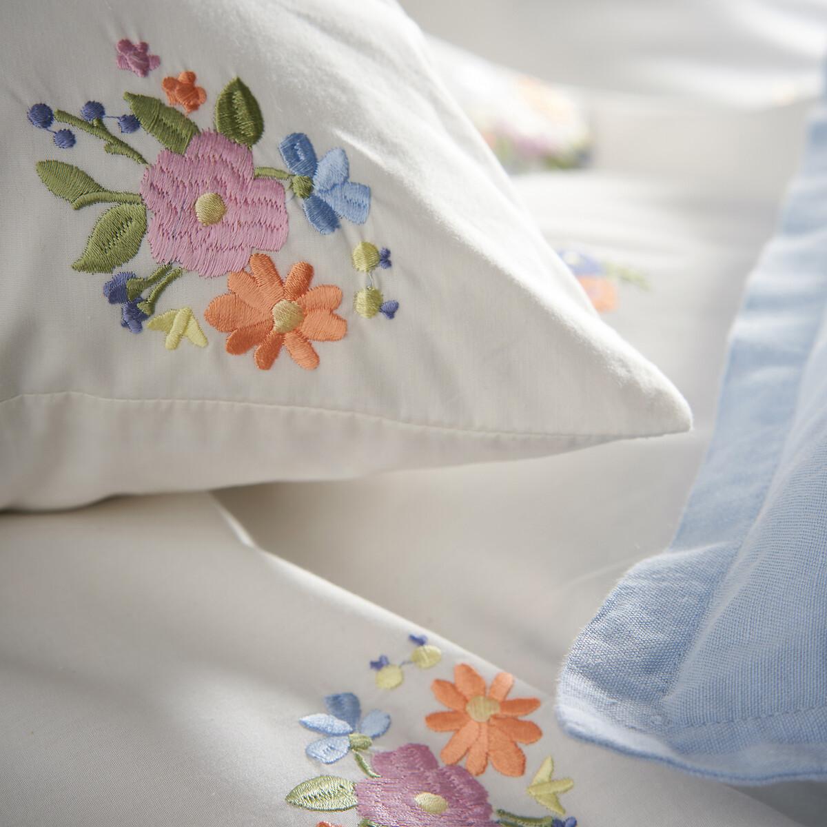 La Redoute Intérieurs Housse de couette percale coton brodée  