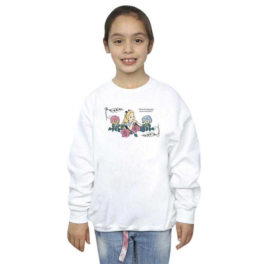 Disney  Sweat ALICE IN WONDERLAND WHAT KIND OF GARDEN 