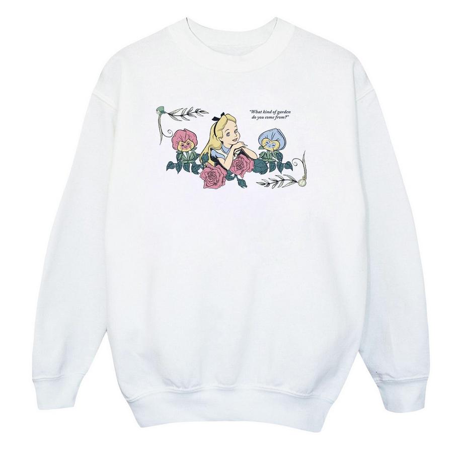 Disney  Sweat ALICE IN WONDERLAND WHAT KIND OF GARDEN 