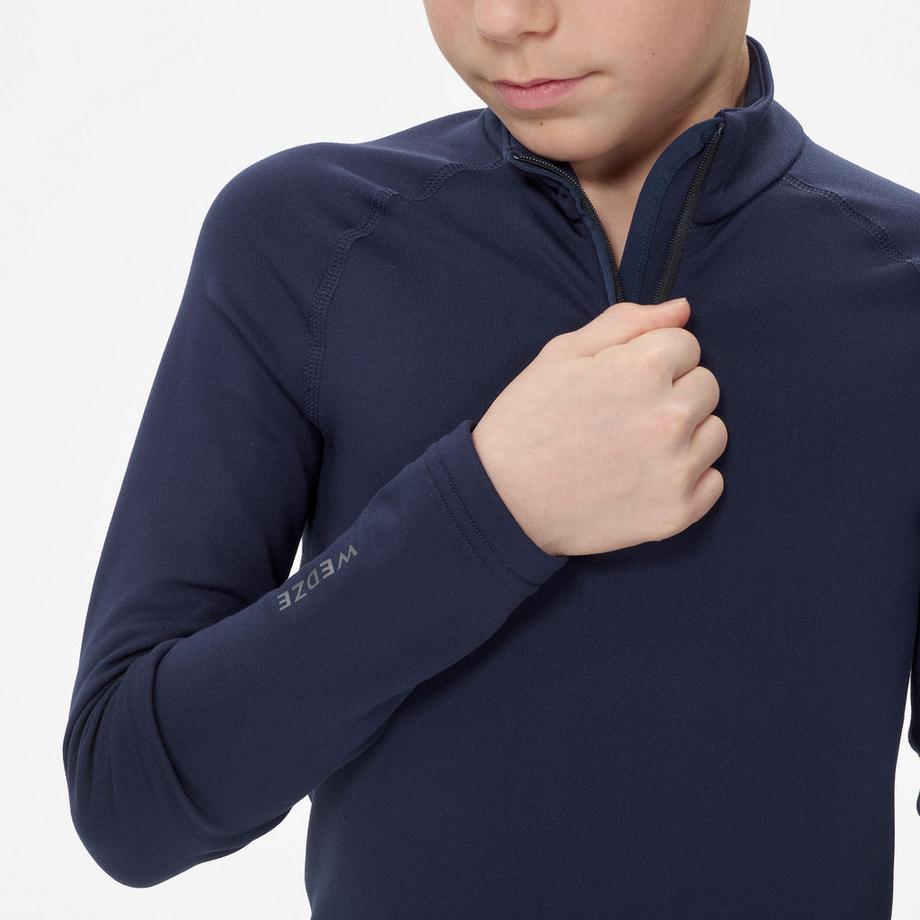WEDZE  Intimo da sci bambino 1/2 zip poliestere 