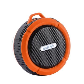 Altoparlante impermeabile wireless con ventosa - arancione