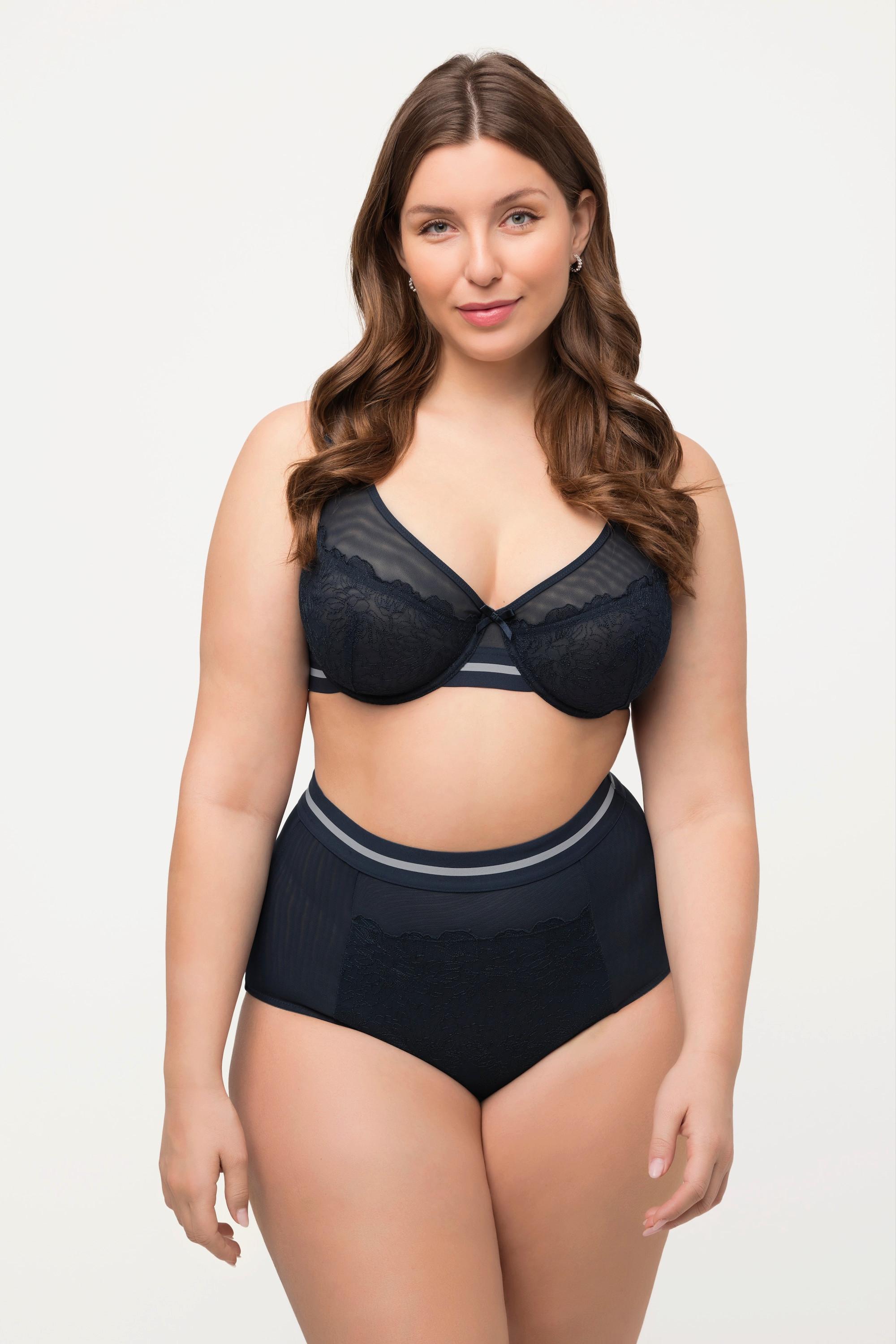 Ulla Popken Culotte maxi rayures au niveau de la taille  