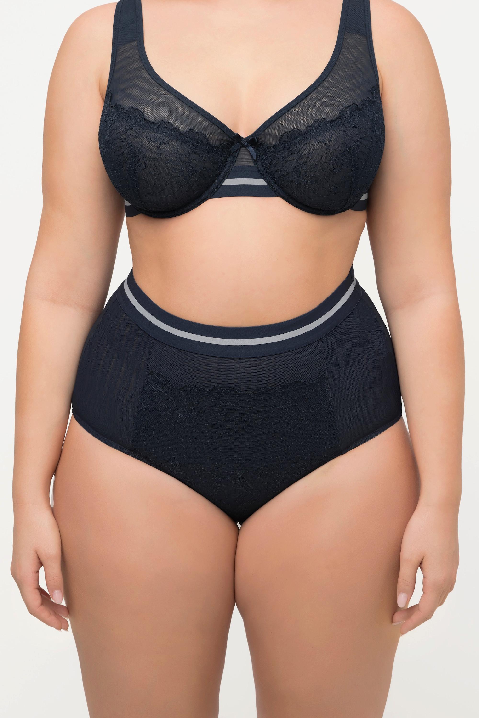 Ulla Popken Culotte maxi rayures au niveau de la taille  