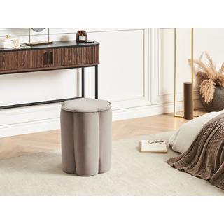 Beliani Pouf aus Samtstoff Modern TAPPEN  