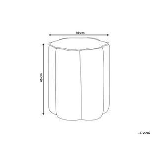 Beliani Pouf aus Samtstoff Modern TAPPEN  