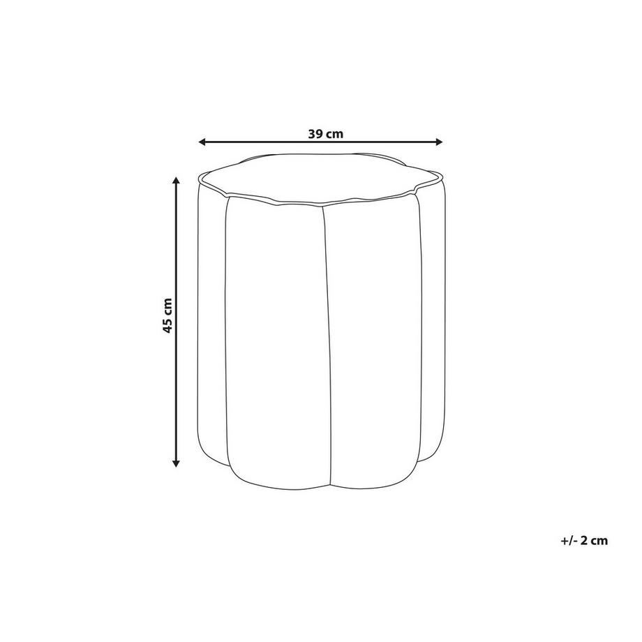 Beliani Pouf en Velluto Moderno TAPPEN  