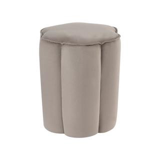 Beliani Pouf aus Samtstoff Modern TAPPEN  