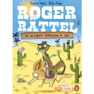 Penguin JUNIOR - Einfach selbst lesen: Roger Rättel und die heißeste Detektivschule der Welt Hüging, Andreas; Renger, Nikolai (Illustrationen) Gebundene Ausgabe 