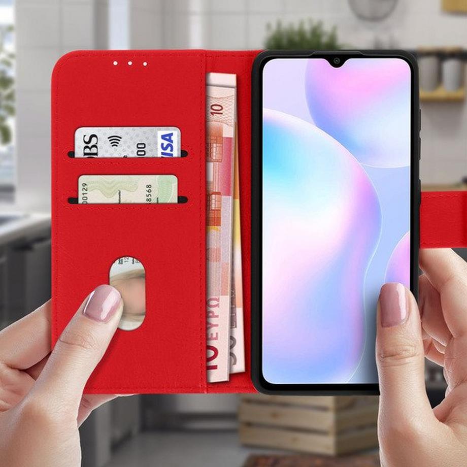Avizar  Klapphülle Xiaomi Redmi 9A Rot 