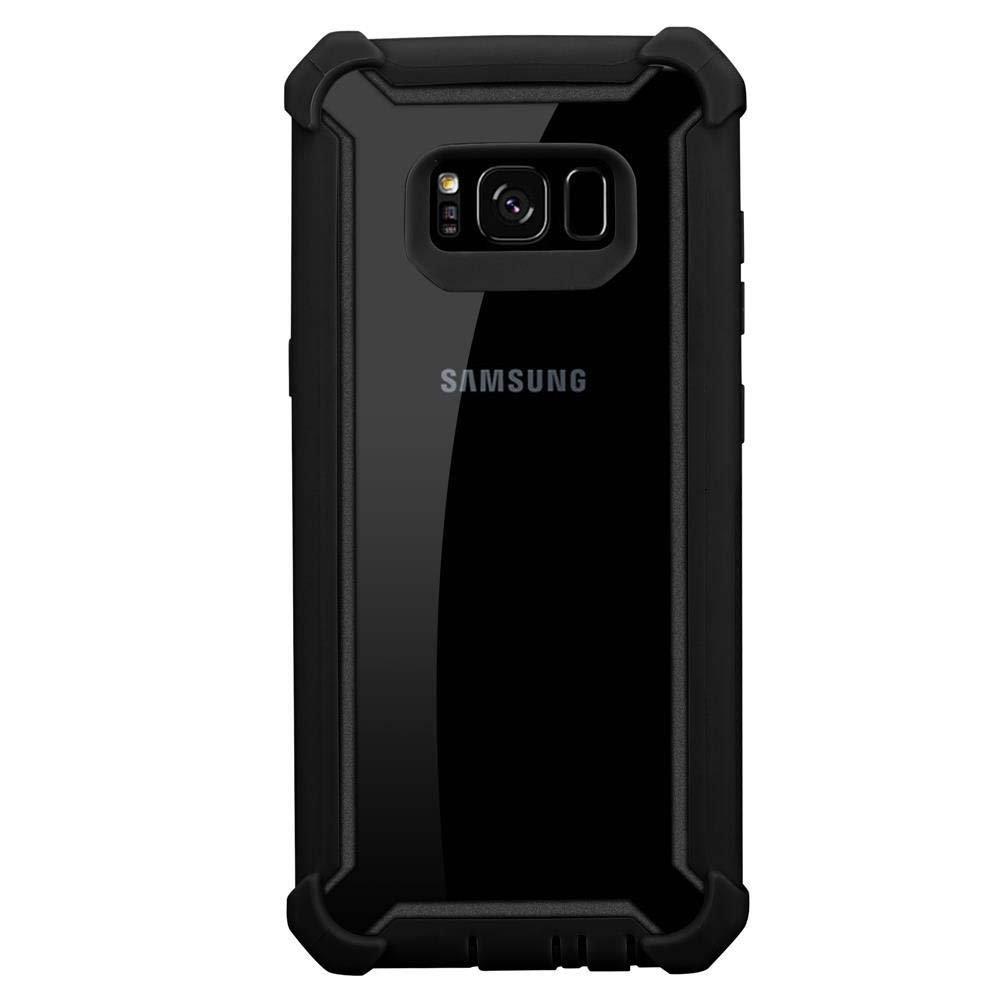 Cadorabo  Hülle für Samsung Galaxy S8 PLUS 2-in-1 TPU Silikon-Rand Glas-Rücken 