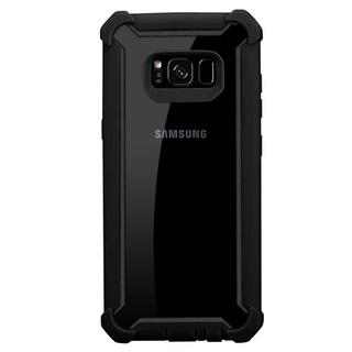 Cadorabo  Hülle für Samsung Galaxy S8 PLUS 2-in-1 TPU Silikon-Rand Glas-Rücken 