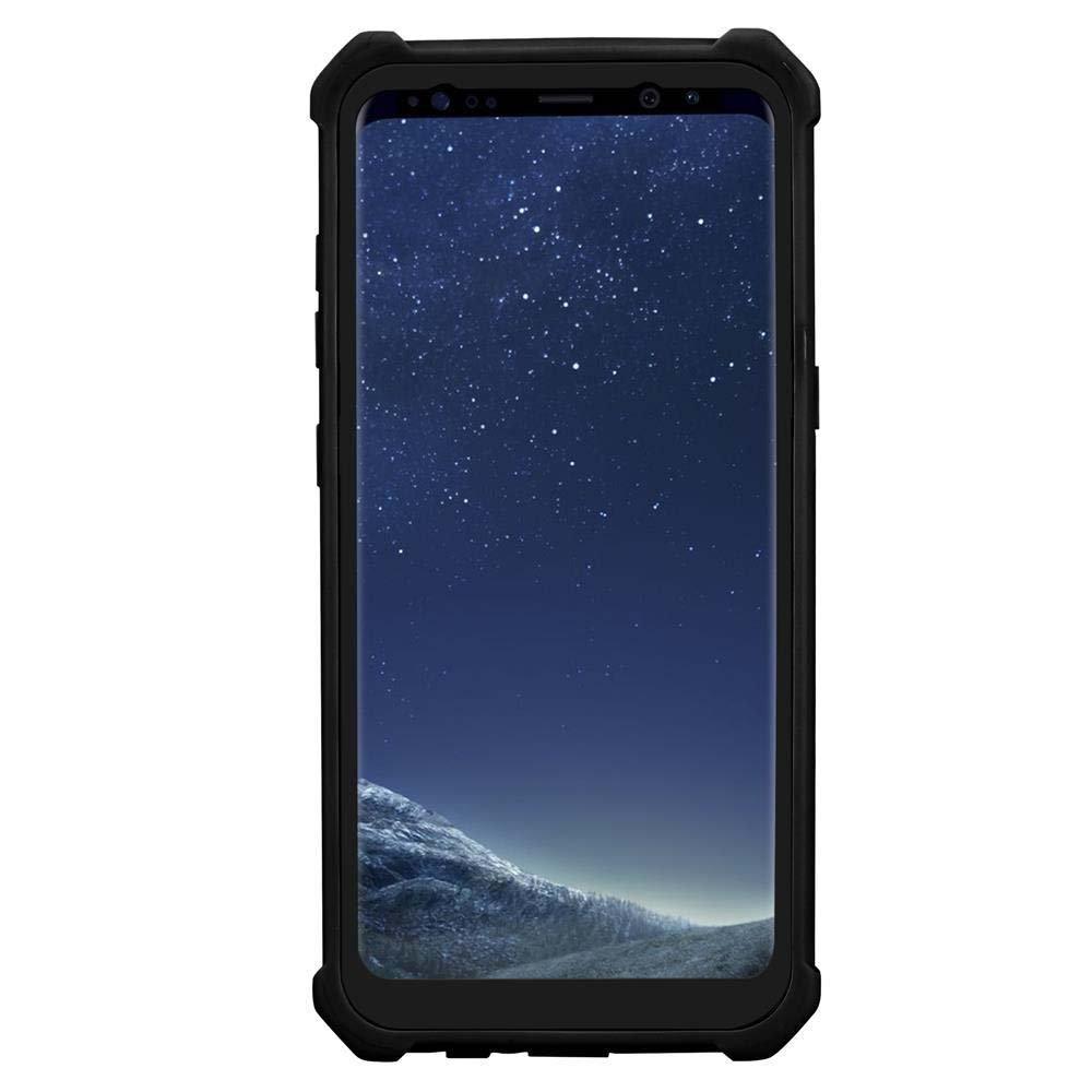 Cadorabo  Hülle für Samsung Galaxy S8 PLUS 2-in-1 TPU Silikon-Rand Glas-Rücken 