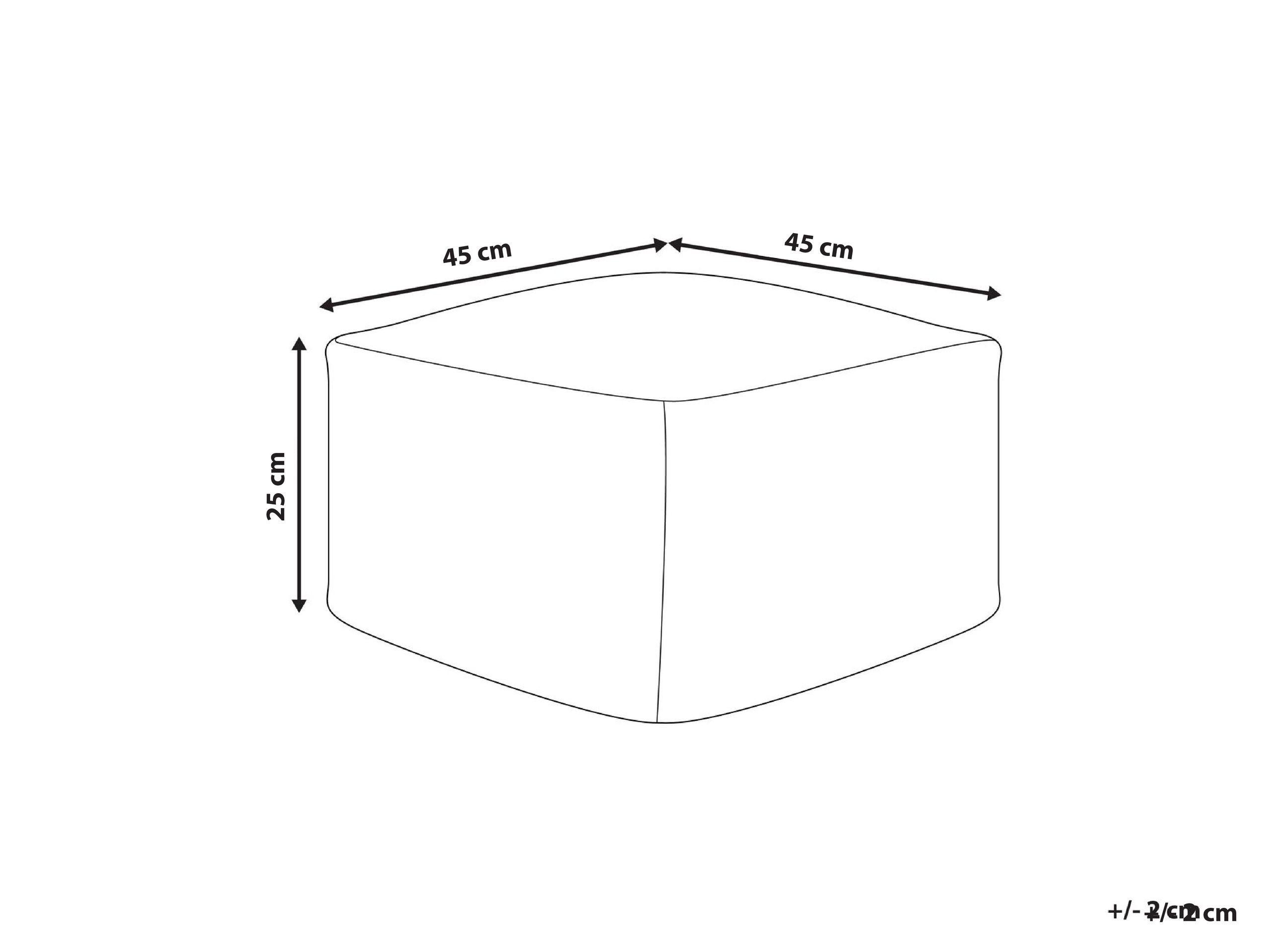 Beliani Pouf aus Baumwolle Retro LUTZ  