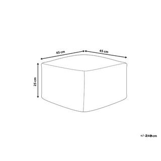 Beliani Pouf aus Baumwolle Retro LUTZ  
