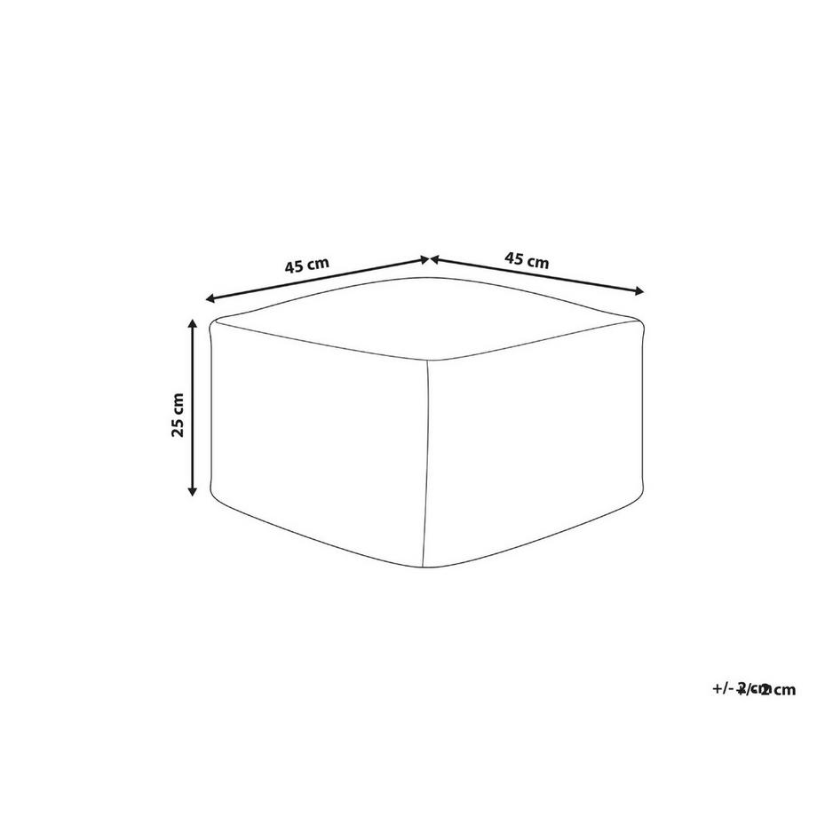 Beliani Pouf en Cotone Retrò LUTZ  
