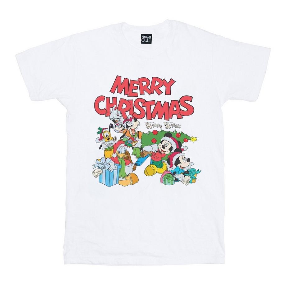 Disney Mickey Mouse And Friends Winter Wishes T-Shirt  