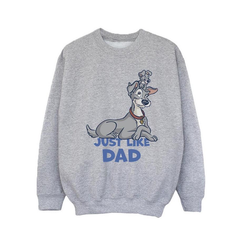 Disney  Lady And The Tramp Just Like Dad Sweatshirt 