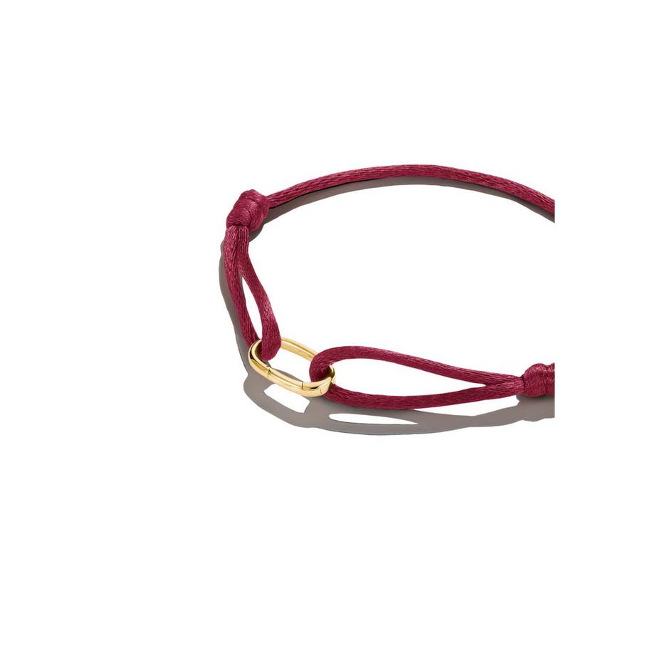 Thomas Sabo  Textilarmband Rot Connect 18k Veret 