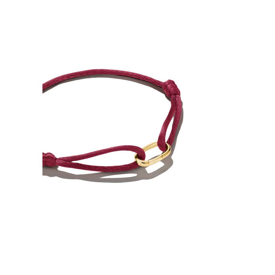 Thomas Sabo  Textilarmband Rot Connect 18k Veret 