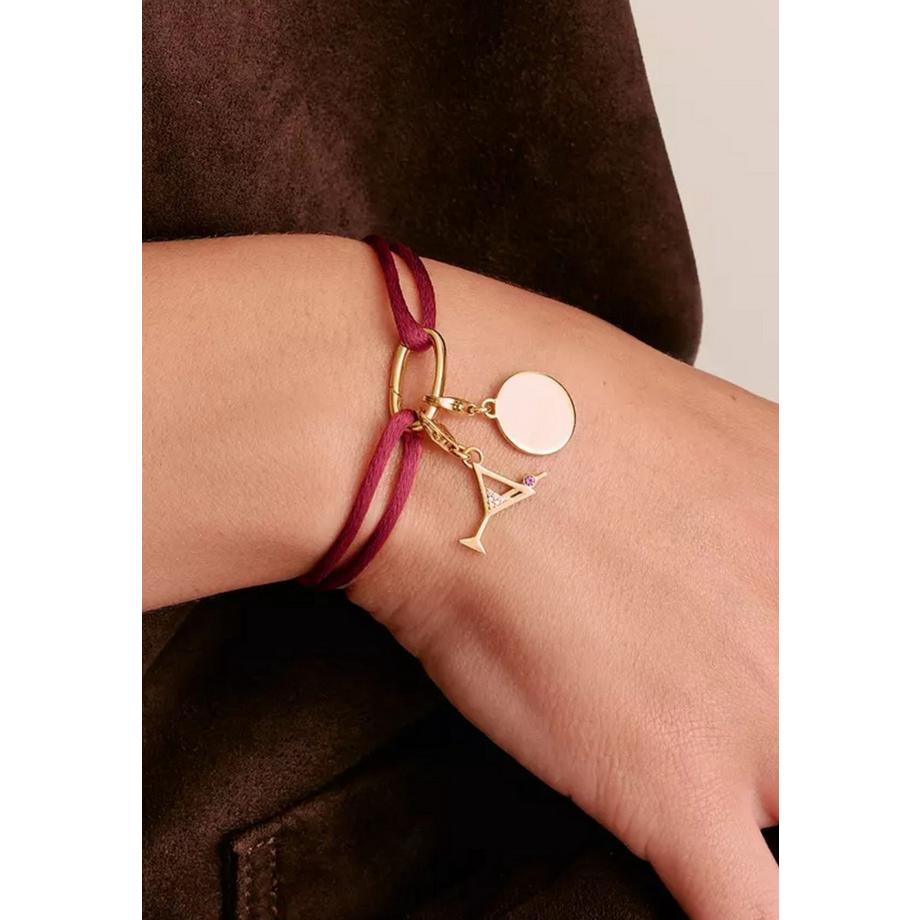 Thomas Sabo  Textilarmband Rot Connect 18k Veret 