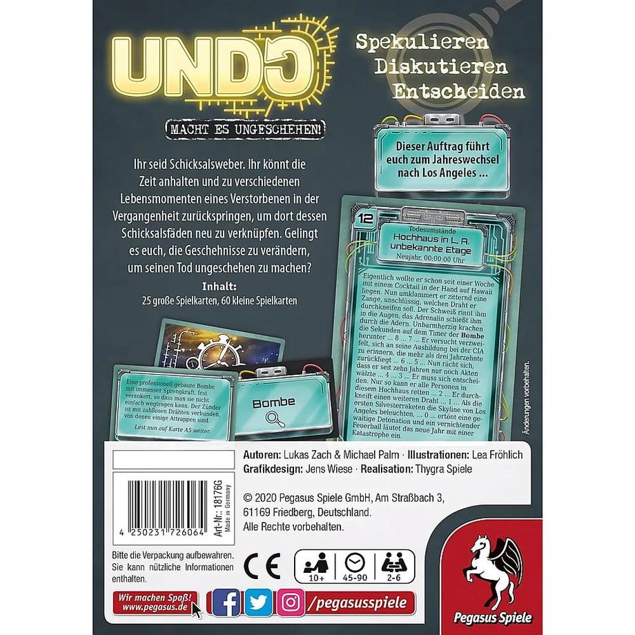 Pegasus Spiele  UNDO - 600 Sekunden (DE) 