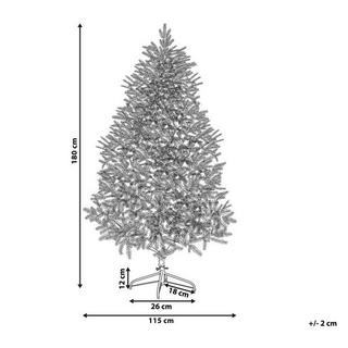 Beliani Sapin de Noël en PVC Traditionnel HUXLEY  