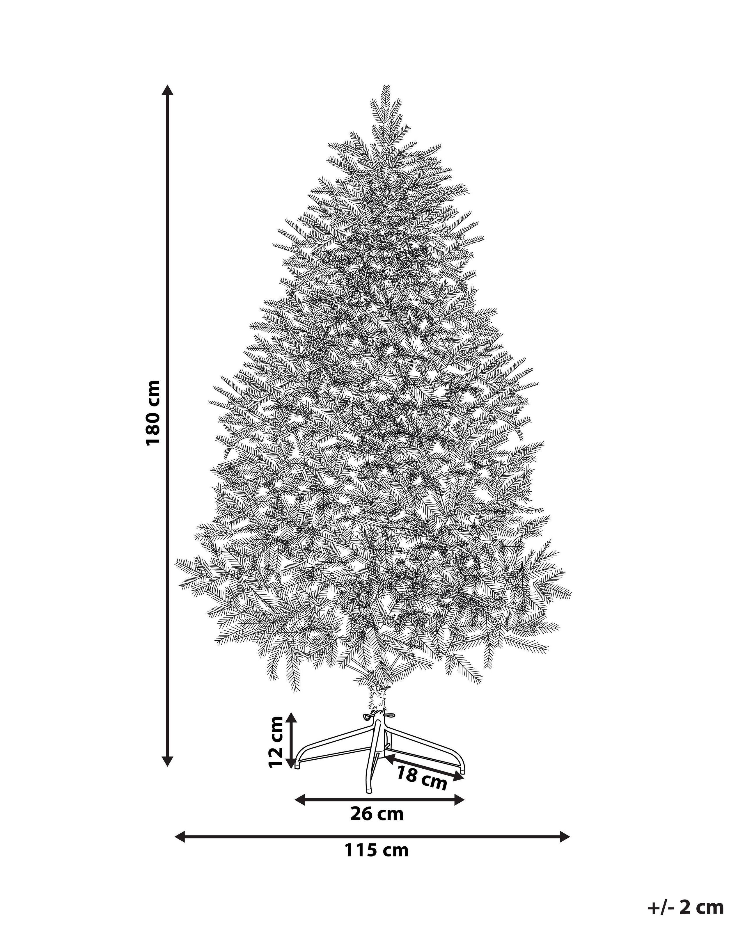 Beliani Albero di Natale artificiale en PVC Classico HUXLEY  