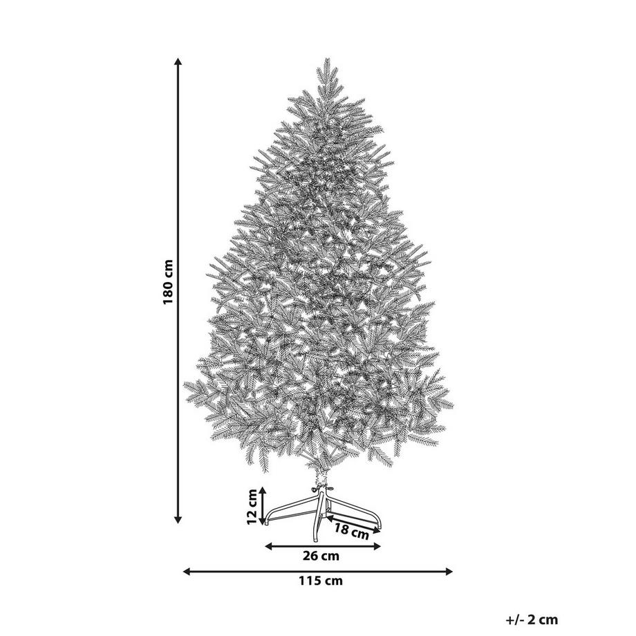 Beliani Albero di Natale artificiale en PVC Classico HUXLEY  