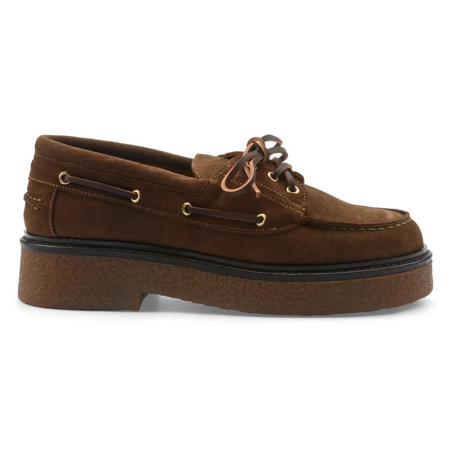 Maison Toufet Tina Wildleder Bootsschuh mit Plateausohle  
