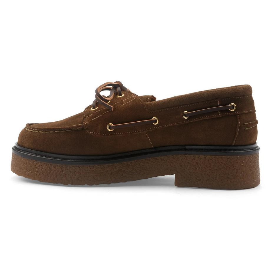 Maison Toufet Tina Wildleder Bootsschuh mit Plateausohle  
