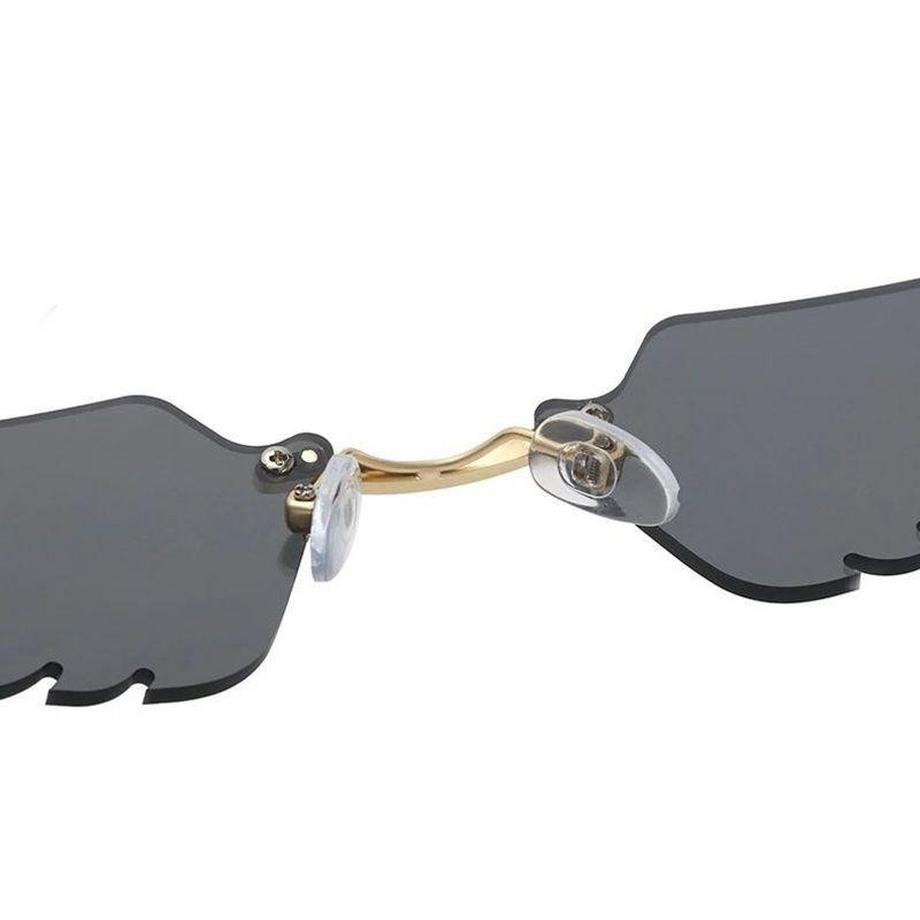 B2X Fires Einzigartige Sonnenbrille Schwarz Gold  