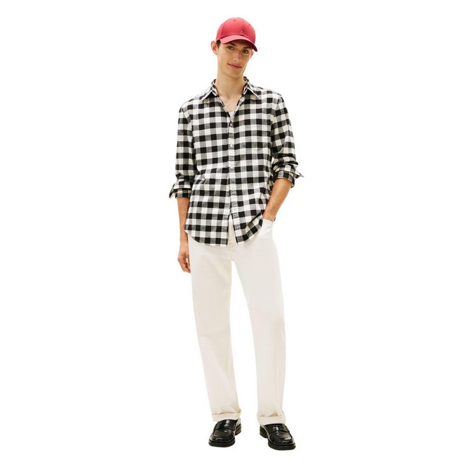 TOMMY HILFIGER  Chemise Manches Longues Motiftyle À Carreaux 