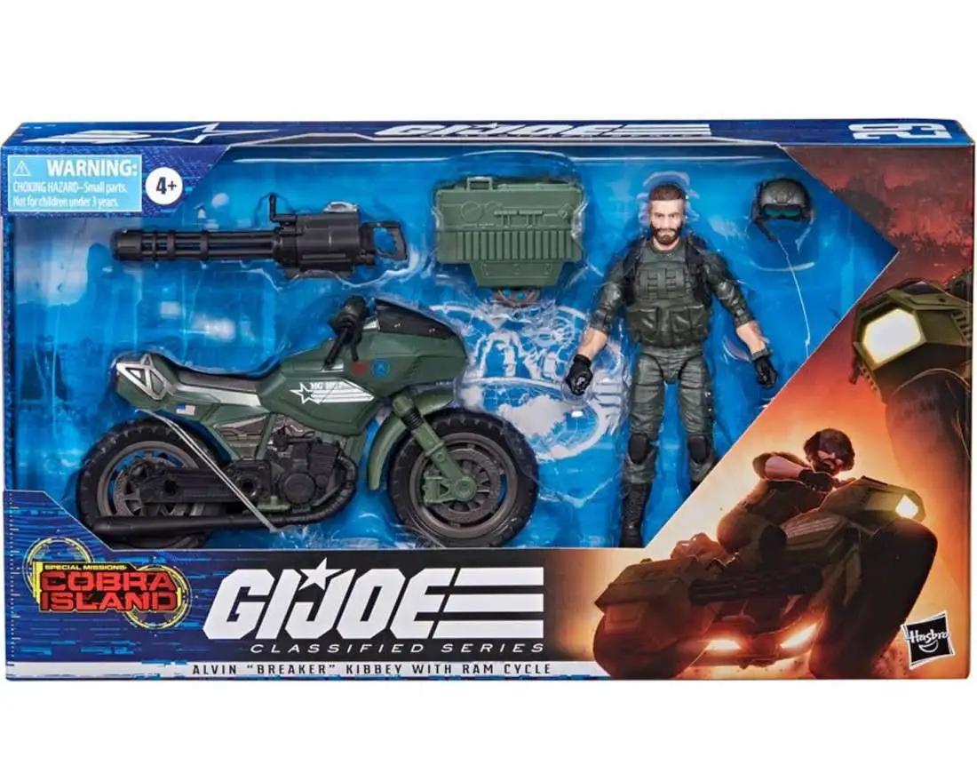 Hasbro  GI Joe Special Missions: Cobra Island Classified Series Alvin "Breaker" Kibbey with RAM Cycle Action Figure & Vehicle 