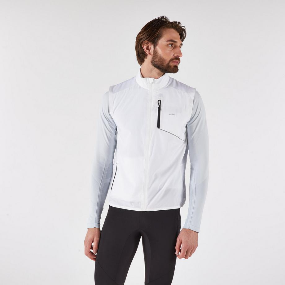 Gilet running uomo antivento