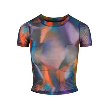 t-shirt en maille   aop