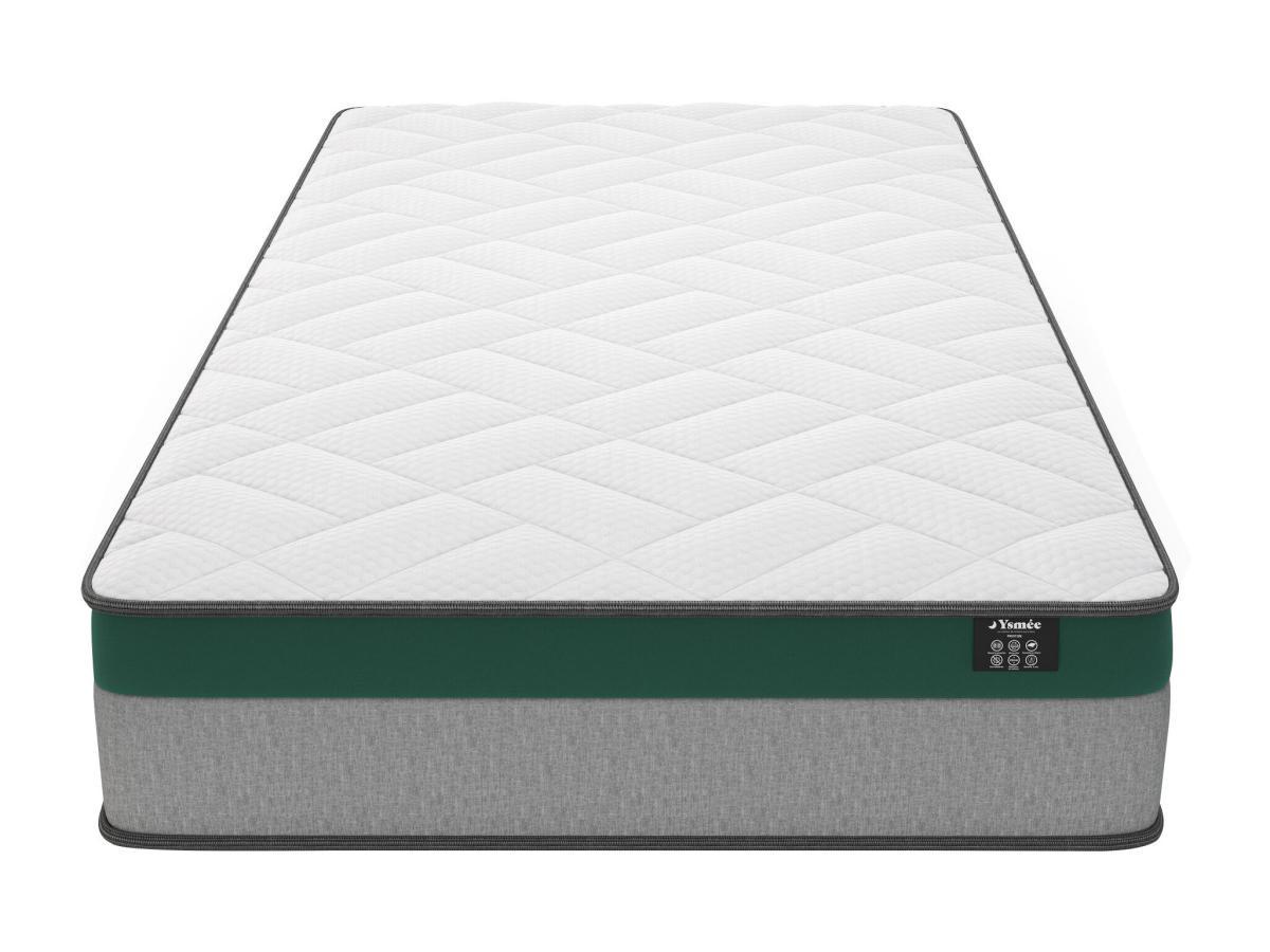 DREAMEA PLAY Ensemble 90 x 190 cm sommier coffre blanc + matelas ressorts ensachés ép.22cm - PRESTIGE de YSMÉE  