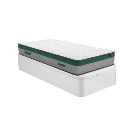DREAMEA PLAY Ensemble 90 x 190 cm sommier coffre blanc + matelas ressorts ensachés ép.22cm - PRESTIGE de YSMÉE  