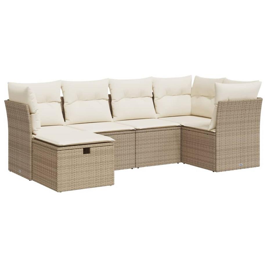 set di divani da giardino Polirattan