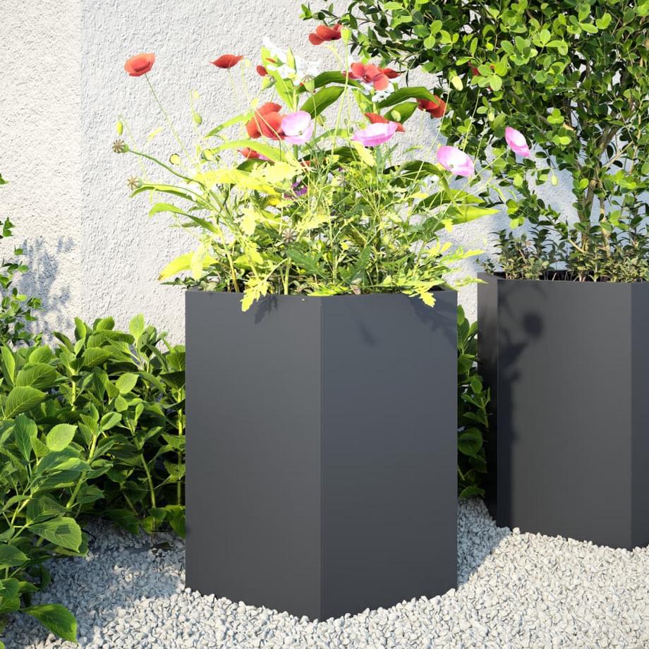 VidaXL Pflanzkübel metall  