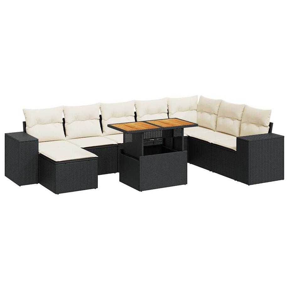 set divano da giardino Polirattan