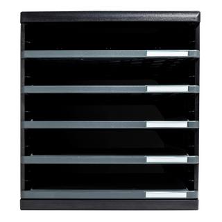 Exacompta Module de classement Modulo Ecoblack 5 tiroirs ouverts  