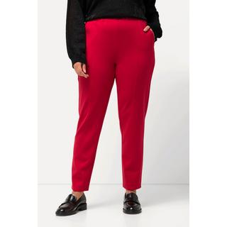 Ulla Popken  Pantalon en jersey, avec plis. Jambe carotte et taille élastique. 