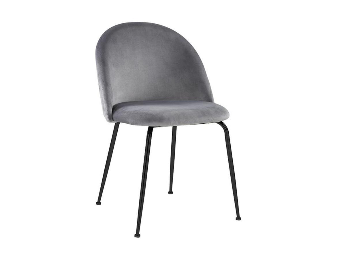 Vente-unique Stuhl 2erSet MELBOURNE Samt es Metall  